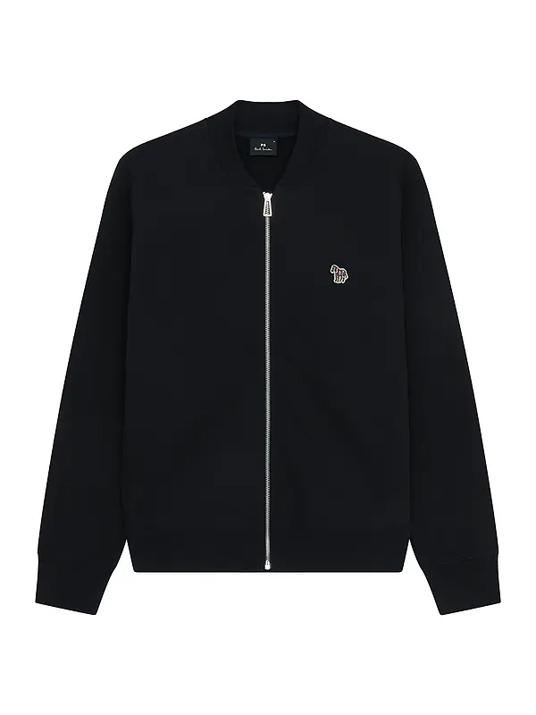 PS By Paul Smith Men's Zebra Logo Cotton Bomber Jacket - Black Image 1