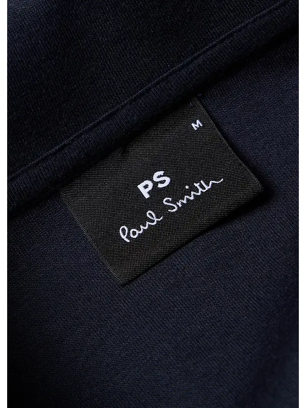 PS By Paul Smith Men's Double-Face Jersey Zip-Front Sweatshirt - Navy Image 6