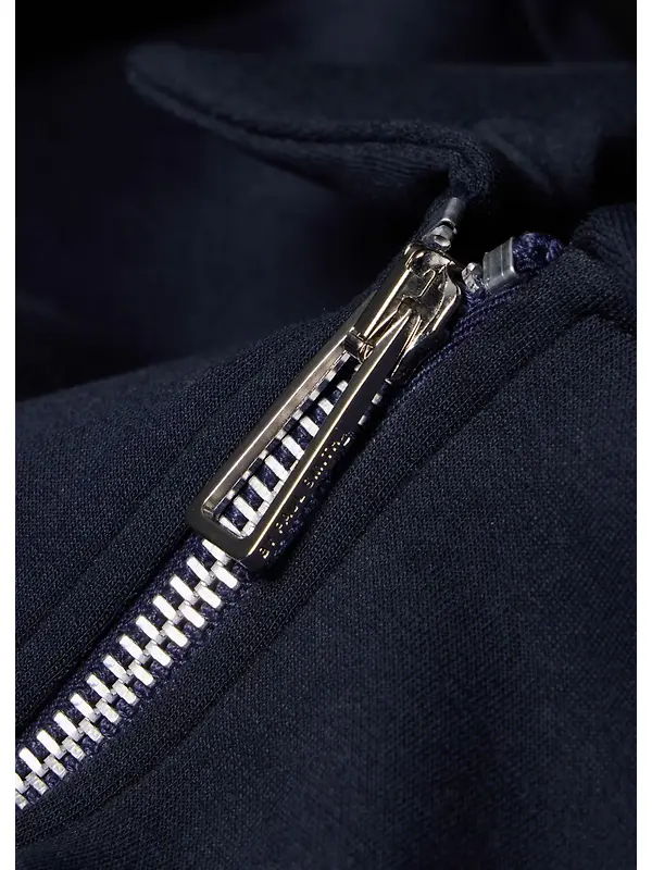 PS By Paul Smith Men's Double-Face Jersey Zip-Front Sweatshirt - Navy Image 5