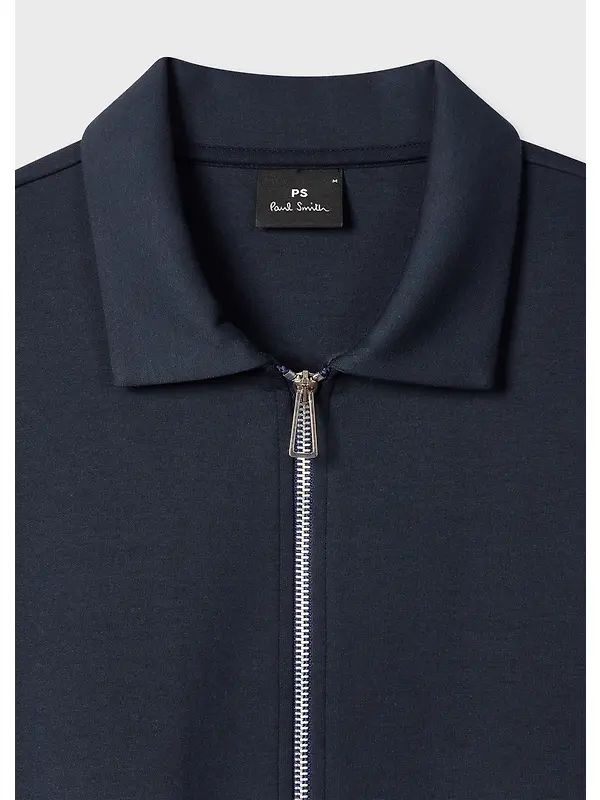 PS By Paul Smith Men's Double-Face Jersey Zip-Front Sweatshirt - Navy Image 3