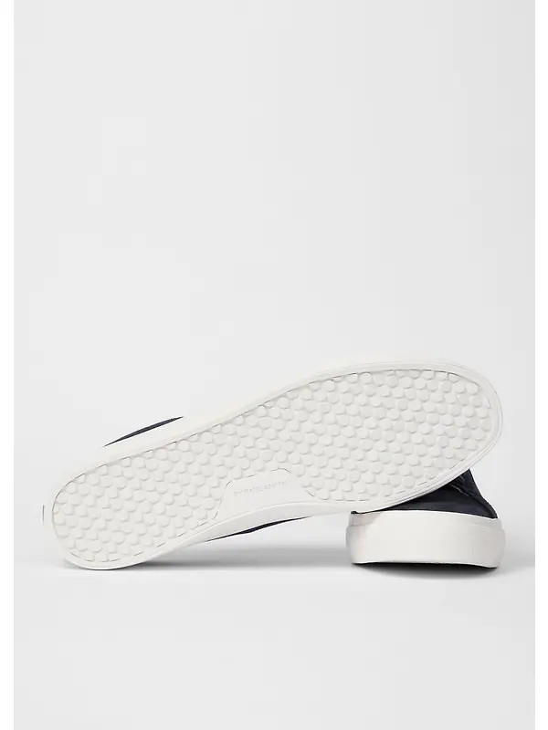 PS By Paul Smith Men's Leather Amos Trainers - Very Dark Navy Image 2