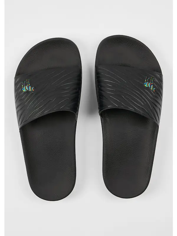 PS By Paul Smith Men's Zebra Zed Slides - Black Image 4