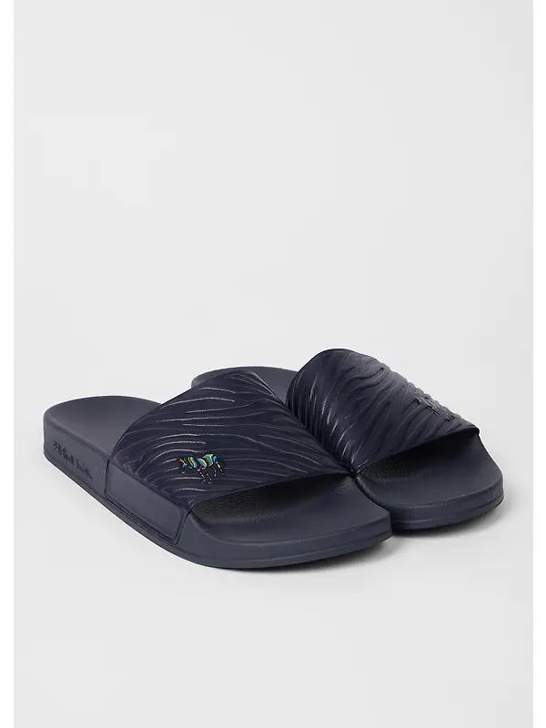 Paul Smith Men's Zebra Zed Slides - Navy Image 4
