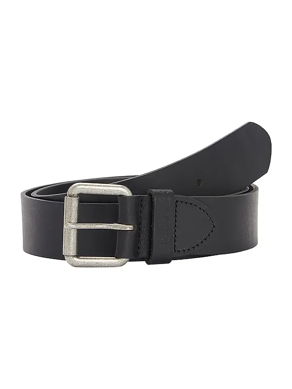 Barbour Men's Allanton Leather Belt - Black Image 1