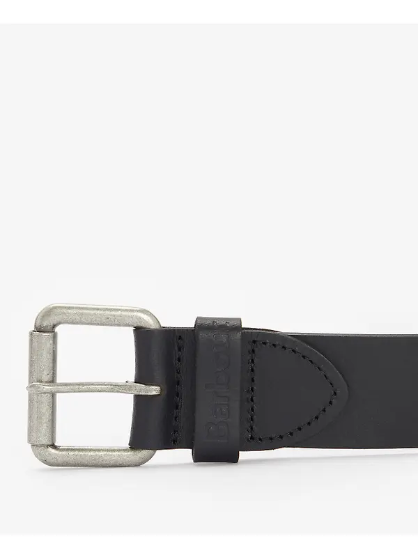 Barbour Men's Allanton Leather Belt - Black Image 2