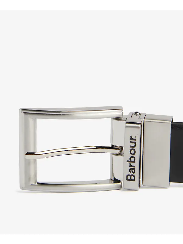 Barbour Men's Fife Reversible Leather Belt - Black/Chestnut Brown Image 3
