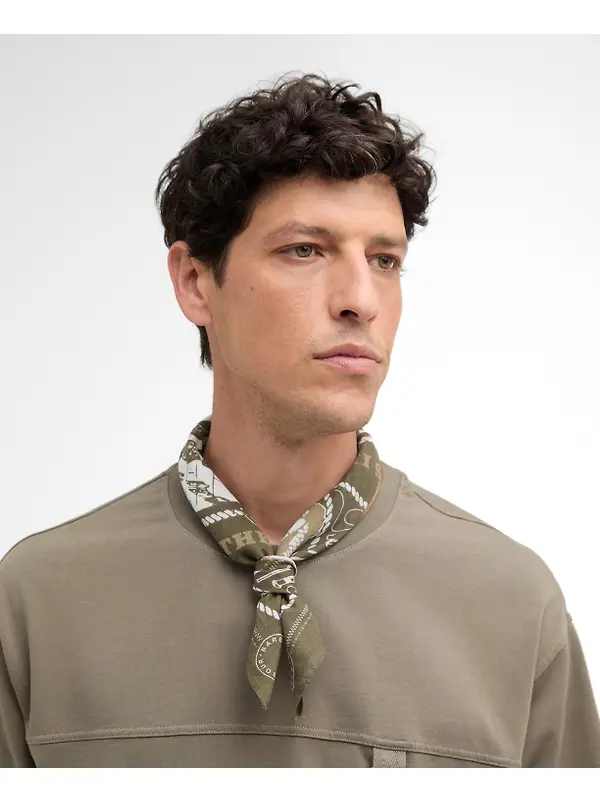 Barbour Men's Heritage Bandana - Mid Olive Image 2
