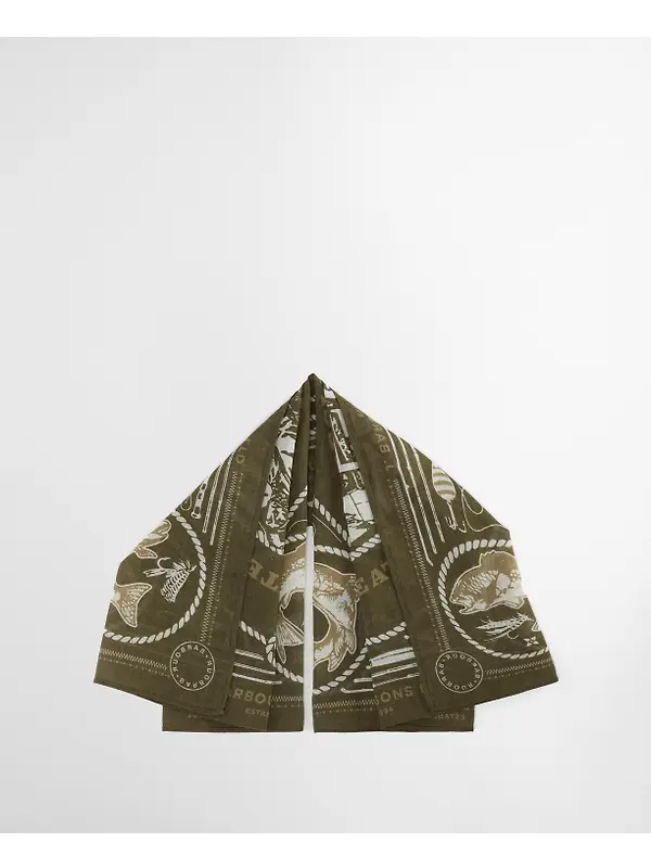 Barbour Men's Heritage Bandana - Mid Olive Image 6