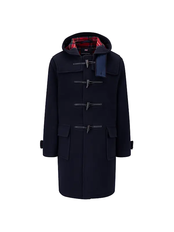 Gloverall Men's Morris Duffle Coat - Navy Royal Stewart Image 1