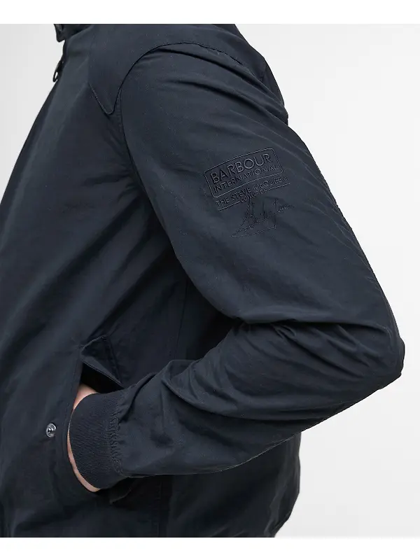 Barbour International Men's Rectifier Harrington Jacket - Navy Image 7