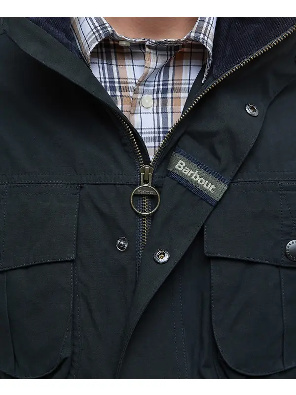 Barbour Men's Sanderling Casual Jacket - Navy Image 6