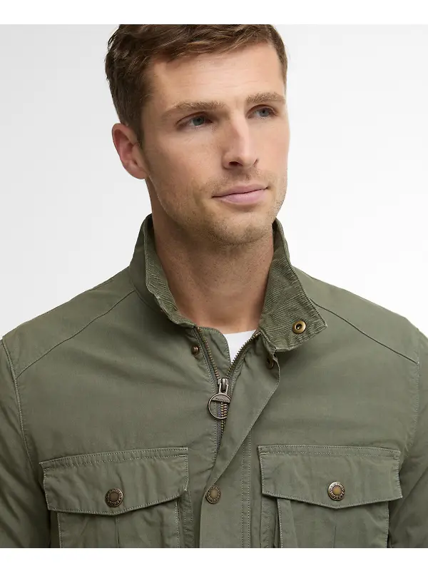 Barbour Men's Corbridge Casual Jacket - Dusty Olive Image 6