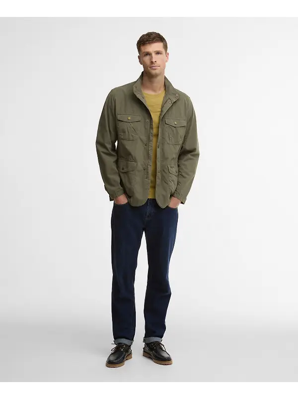 Barbour Men's Ogston Casual Jacket - Dusty Olive Image 3