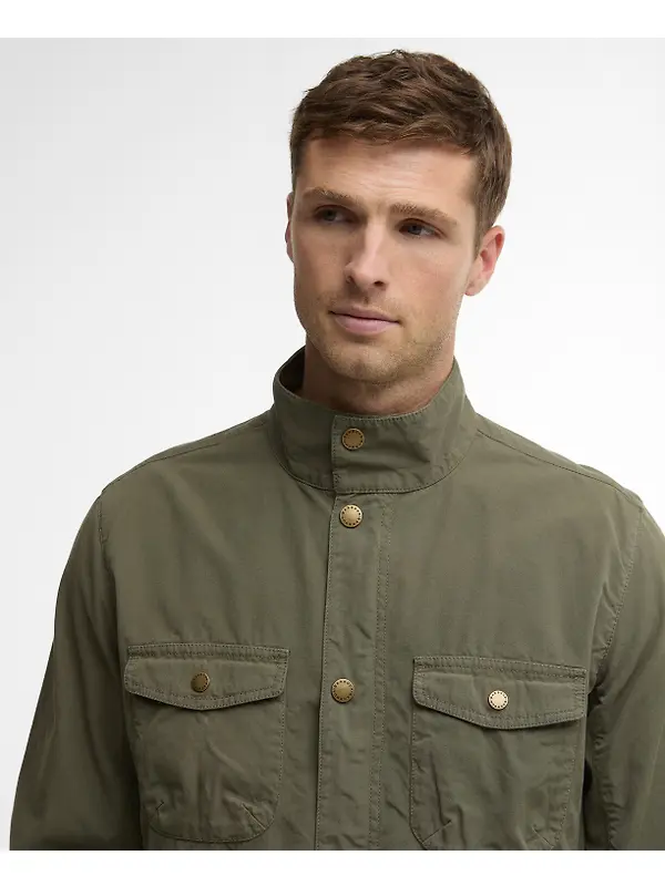 Barbour Men's Ogston Casual Jacket - Dusty Olive Image 5