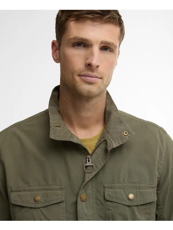 Barbour Men's Ogston Casual Jacket - Dusty Olive Image 6