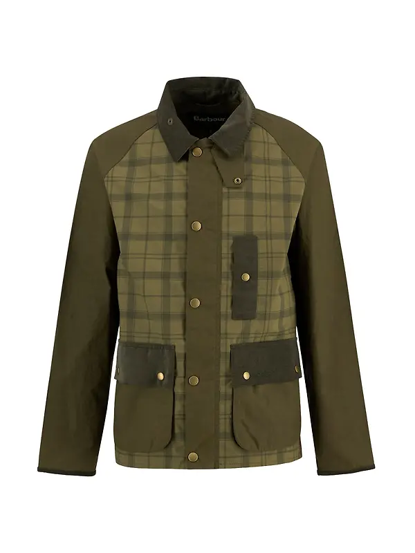 Barbour Men's Festival Modified Bedale Casual Jacket - Dusky Green Tartan Image 1