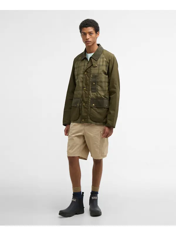 Barbour Men's Festival Modified Bedale Casual Jacket - Dusky Green Tartan Image 3