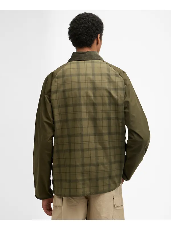 Barbour Men's Festival Modified Bedale Casual Jacket - Dusky Green Tartan Image 4