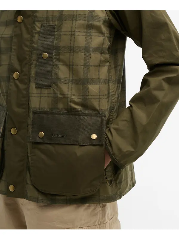 Barbour Men's Festival Modified Bedale Casual Jacket - Dusky Green Tartan Image 6