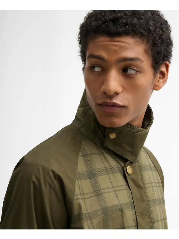 Barbour Men's Festival Modified Bedale Casual Jacket - Dusky Green Tartan Image 7