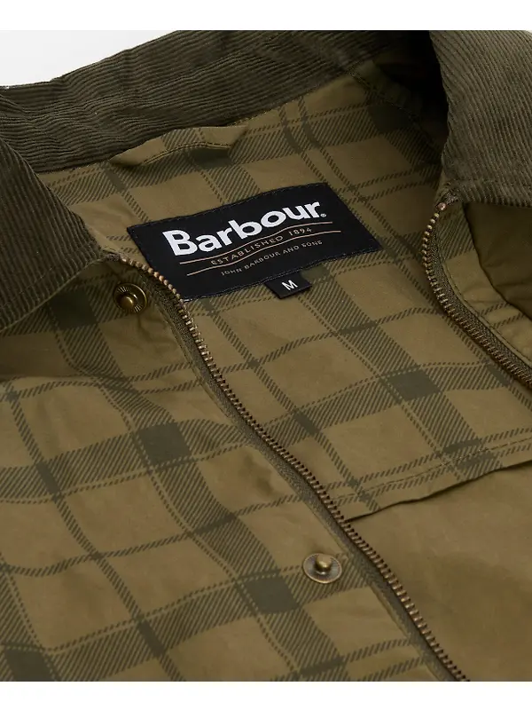 Barbour Men's Festival Modified Bedale Casual Jacket - Dusky Green Tartan Image 8