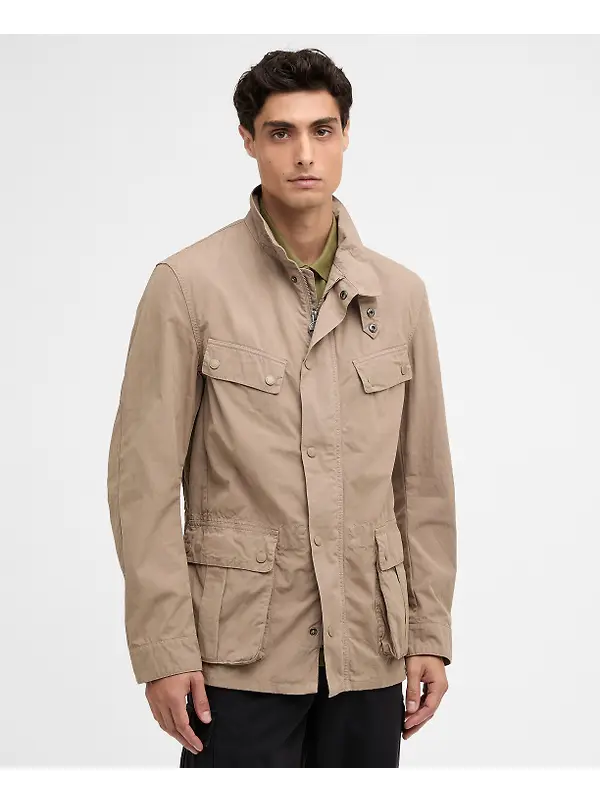 Barbour International Men's Garment Dyed Duke Casual Jacket - Timberwolf Image 2