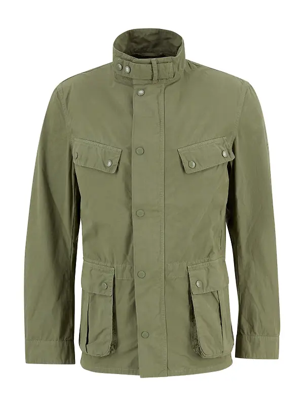 Barbour International Men's Garment Dyed Duke Casual Jacket - Burnt Olive Image 1