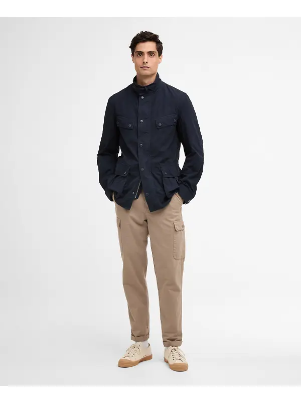 Barbour International Men's Garment Dyed Duke Casual Jacket - Navy Image 3