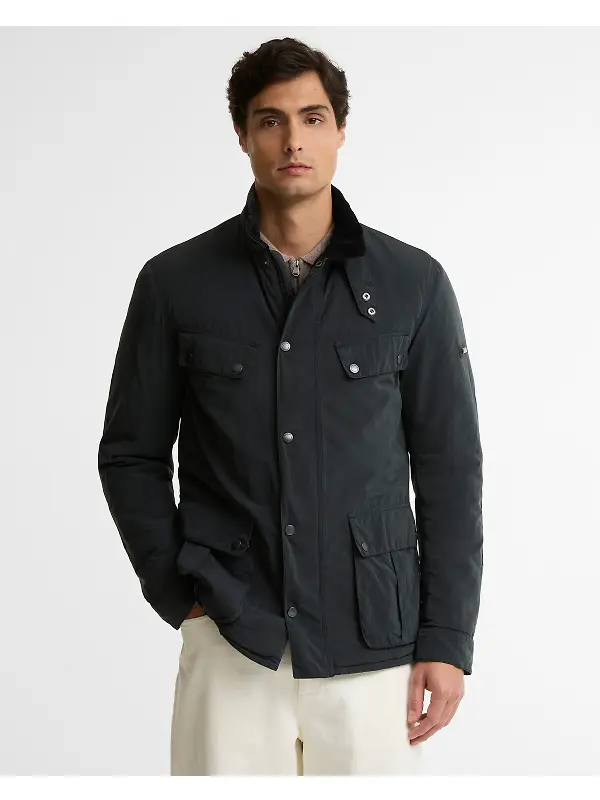 Barbour International Men's 90th Anniversary Duke Casual Jacket - Black Image 2