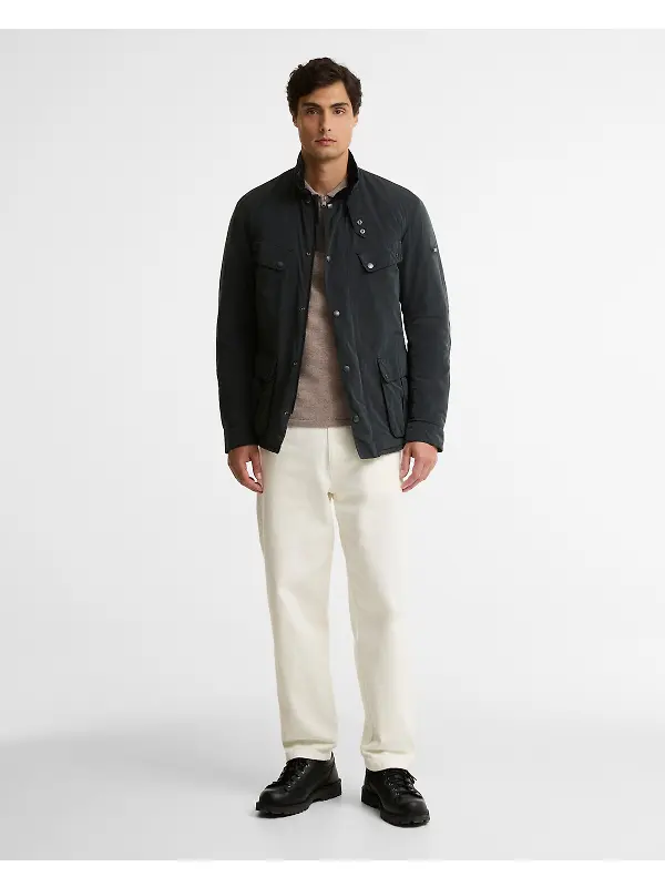 Barbour International Men's 90th Anniversary Duke Casual Jacket - Black Image 3