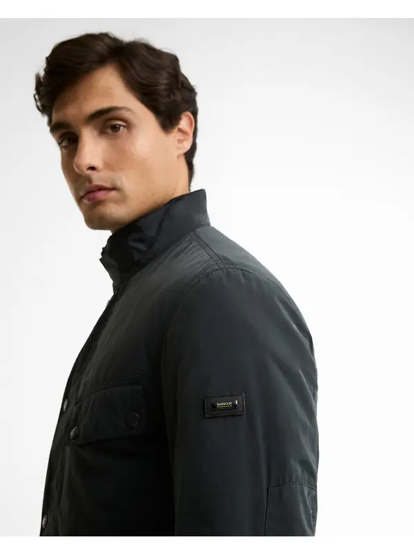 Barbour International Men's 90th Anniversary Duke Casual Jacket - Black Image 5