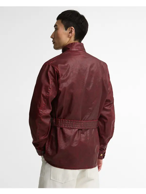 Barbour International Men's 90th Anniversary A7 Casual Jacket - Red Image 4