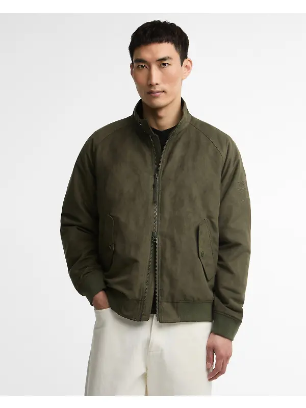Barbour International Men's Steve McQueen Drome Casual Jacket - Olive Image 2