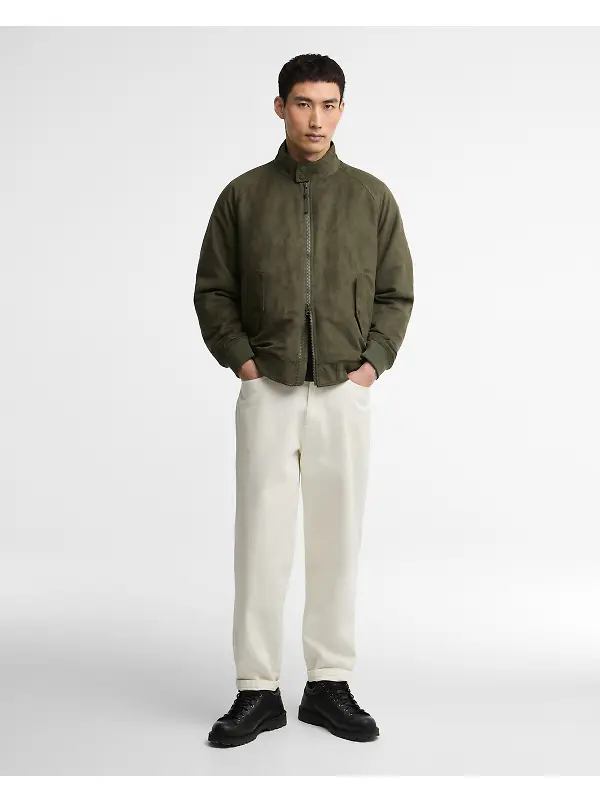 Barbour International Men's Steve McQueen Drome Casual Jacket - Olive Image 3