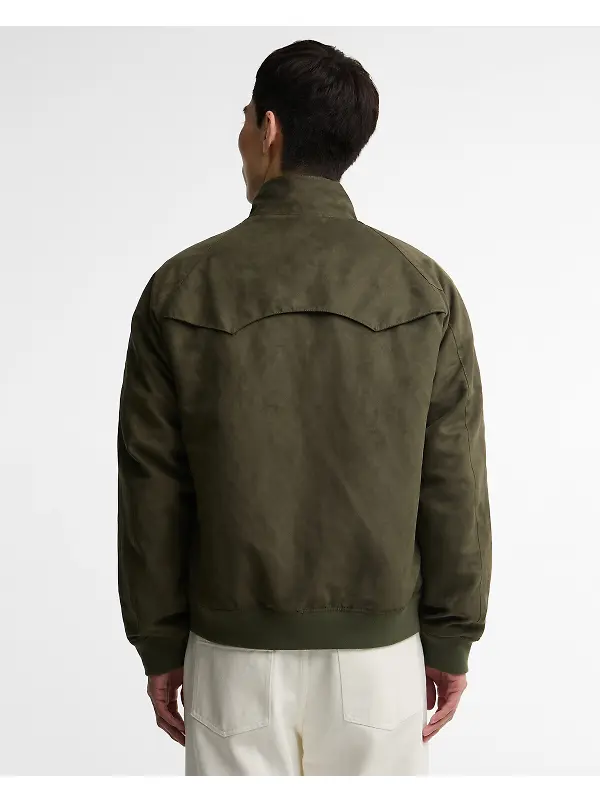 Barbour International Men's Steve McQueen Drome Casual Jacket - Olive Image 4