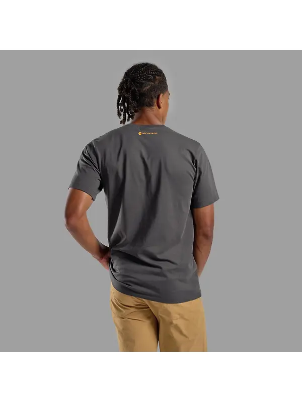 Montane Men's Dual Mountain T-Shirt - Midnight Grey Image 3