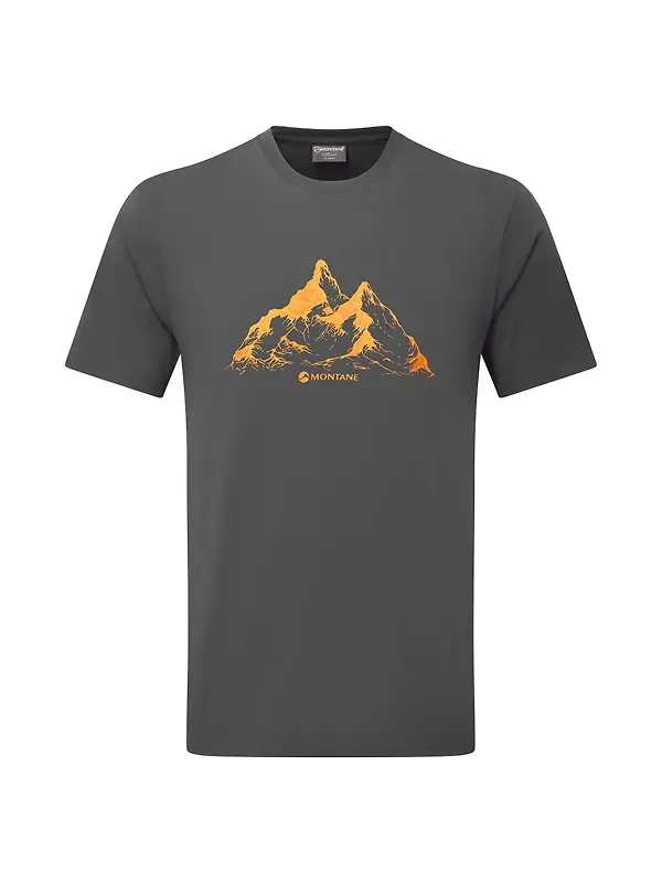 Montane Men's Dual Mountain T-Shirt - Midnight Grey Image 1