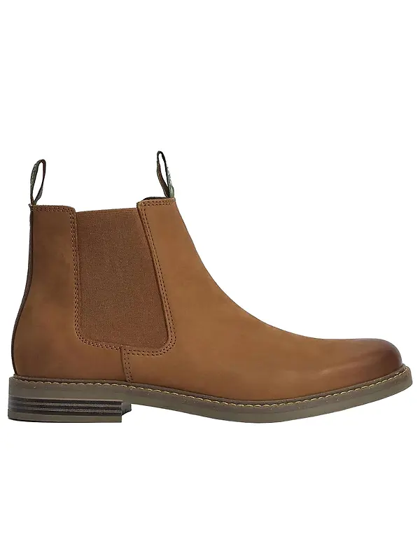 Barbour Men's Farsley Chelsea Boots - Dark Tan Image 1