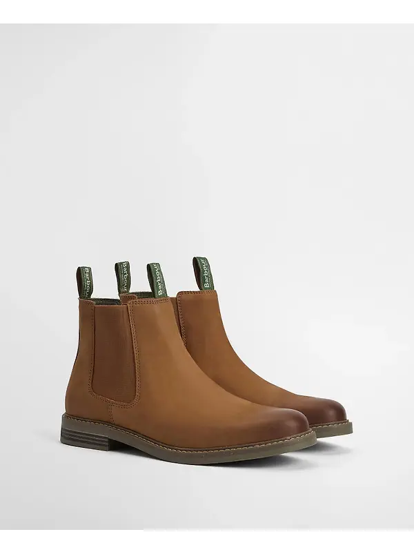 Barbour Men's Farsley Chelsea Boots - Dark Tan Image 2