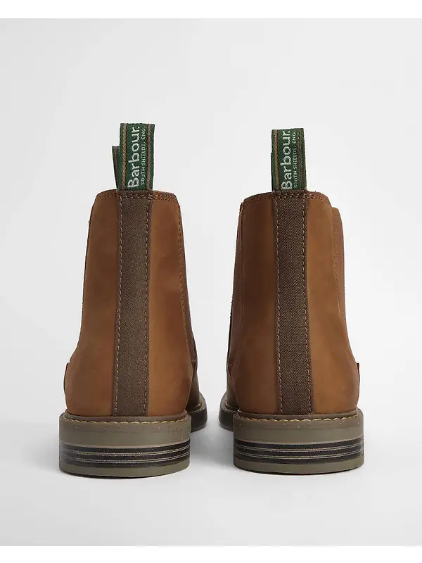 Barbour Men's Farsley Chelsea Boots - Dark Tan Image 3