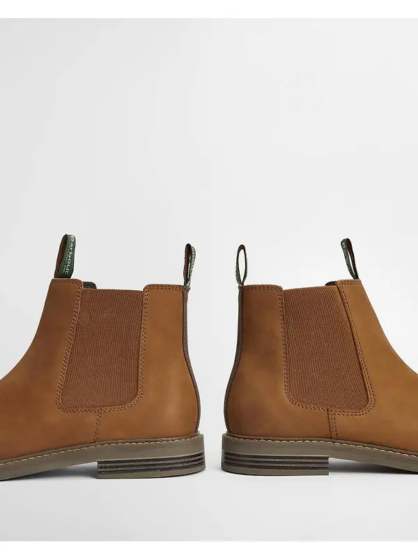 Barbour Men's Farsley Chelsea Boots - Dark Tan Image 5