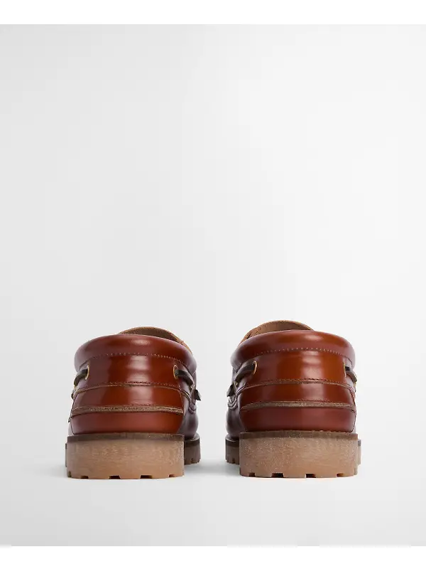 Barbour Men's Re-Engineered Deck Boat Shoes - Tan Image 3