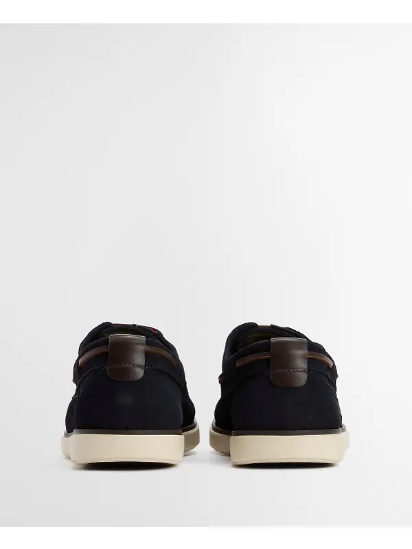 Barbour Men's Rothley Boat Shoes - Navy Suede Image 3