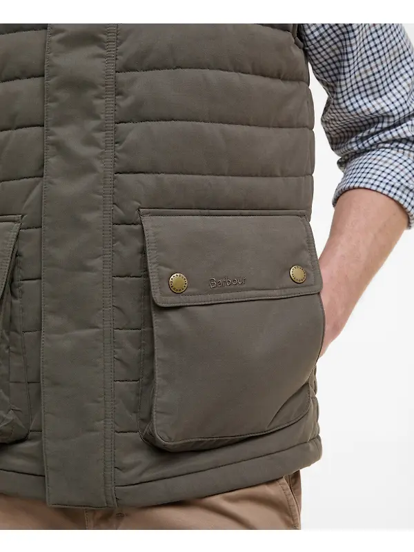 Barbour Men's Bradford Gilet - Forest Image 8