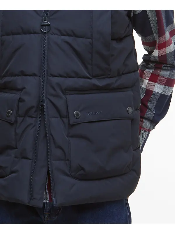 Barbour Men's Bedale Puffer Gilet - Dark Navy Image 6