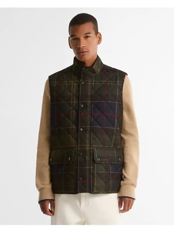 Barbour Men's Tartan Lowerda Classic Gilet - Classic Tartan Image 2