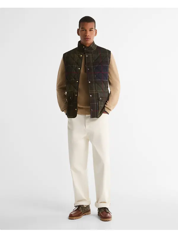 Barbour Men's Tartan Lowerda Classic Gilet - Classic Tartan Image 3