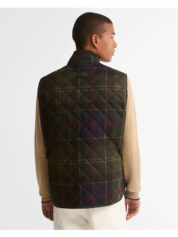 Barbour Men's Tartan Lowerda Classic Gilet - Classic Tartan Image 4