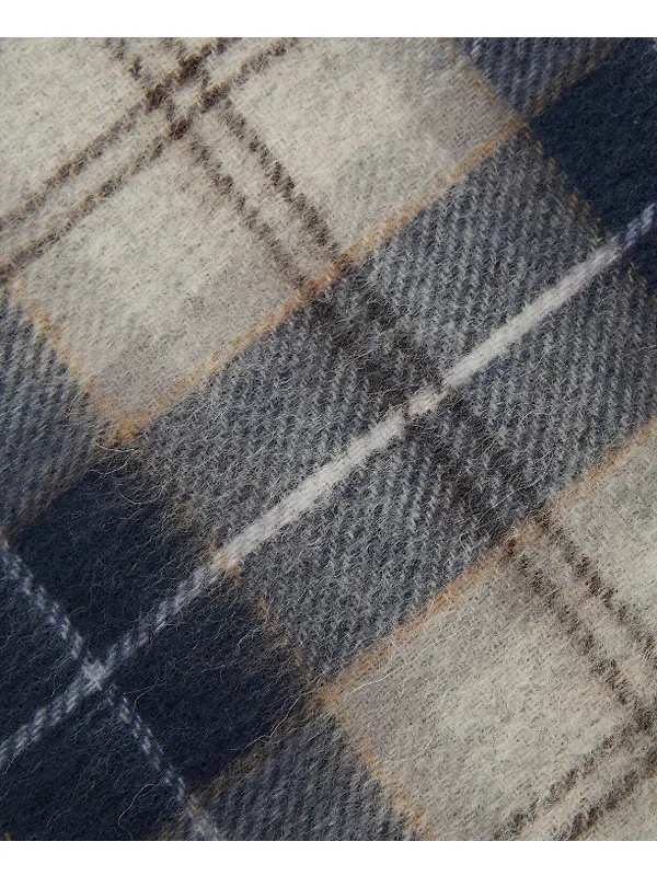 Barbour Men's Tartan Scarf & Glove Gift Set - Grey Midnight Image 9