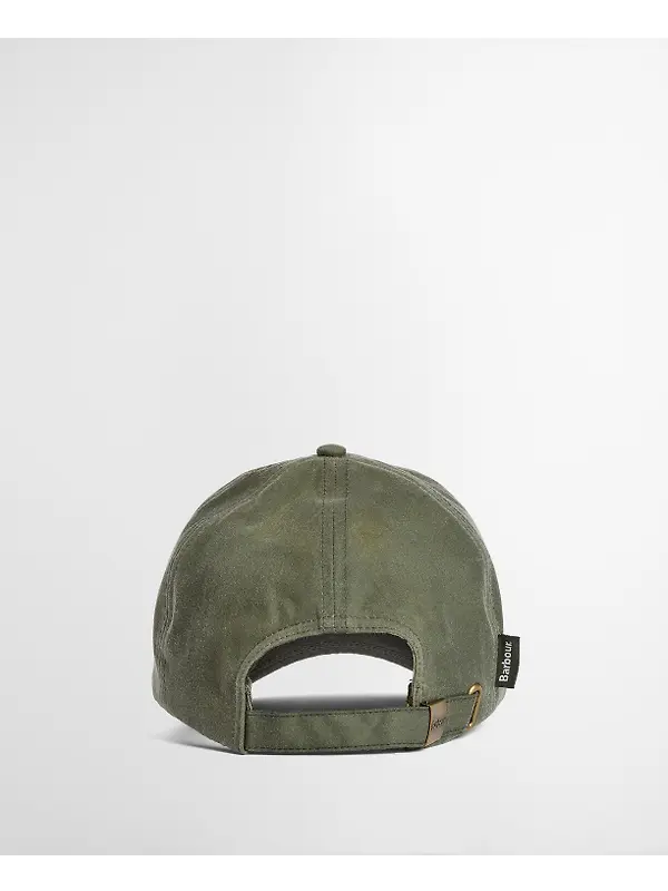 Barbour Men's Wax Sports Cap - Light Moss Image 3